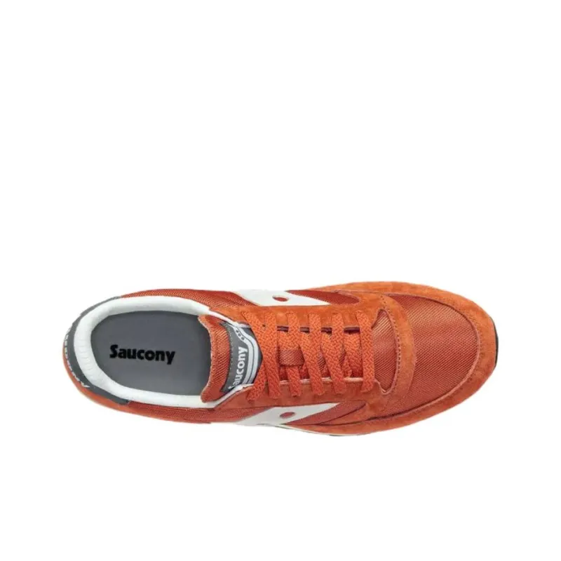 Saucony Jazz 81 Anti Slip Wear Resistant Low Top Casual Running Shoes Unisex Red Brown-3