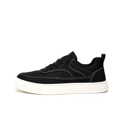 FED Low Top Skateboard Shoes Men's Black
