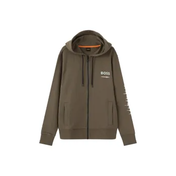 HUGO BOSS Graphic print Zip up Hoodie