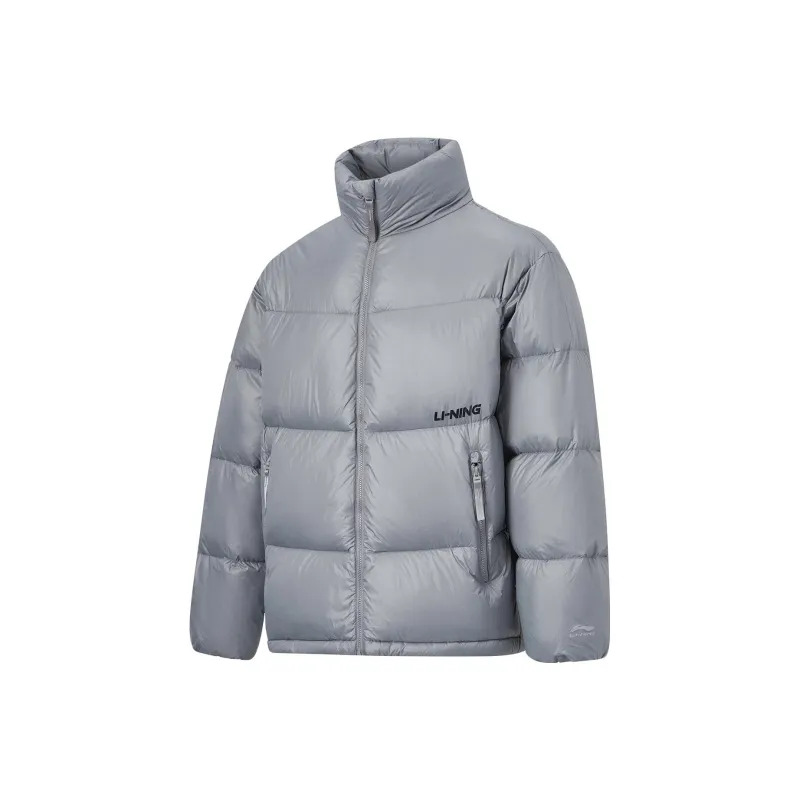 LiNing Fondue Down Series Down Jacket Unisex Rubble Gray-0