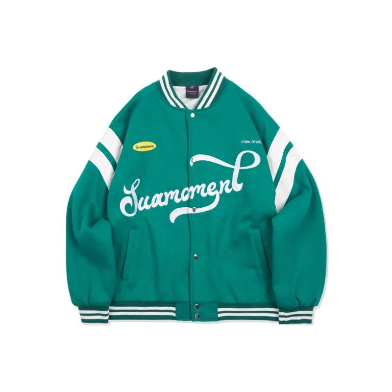 Suamoment Baseball Jacket Unisex-8