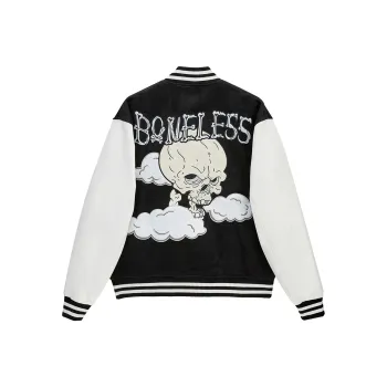 BONELESS Skeleton Pattern Unisex Baseball Jersey
