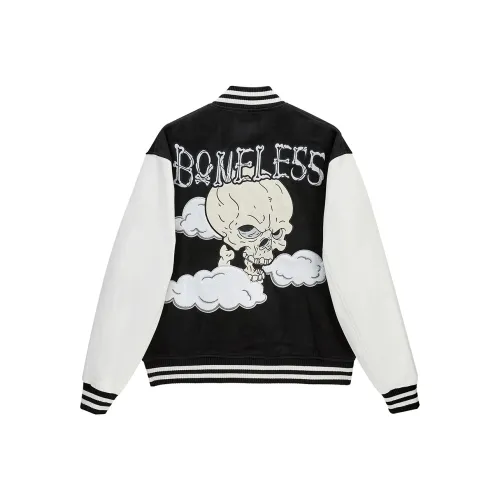 BONELESS Skeleton Pattern Unisex Baseball Jersey