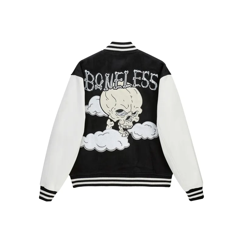 BONELESS Skeleton Pattern Unisex Baseball Jersey-0