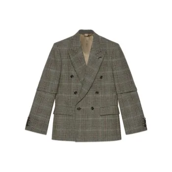 GUCCI Jackets Men Gray