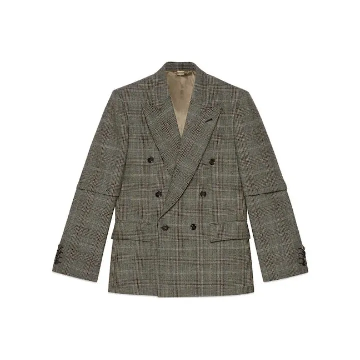 GUCCI Jackets Men Gray-0