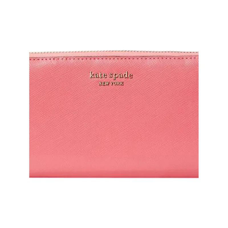 Kate Spade Spencer Cow Leather Card Holder, Wallet Women's Orchid Pink-3