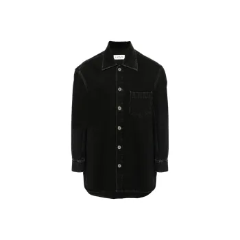 Lanvin Cocoon Button Up Denim Shirt
