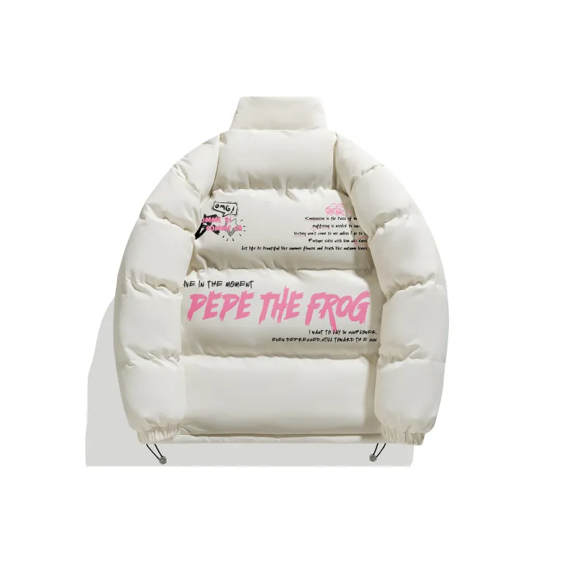 Pepe The Frog Puffer Jacket Unisex-21
