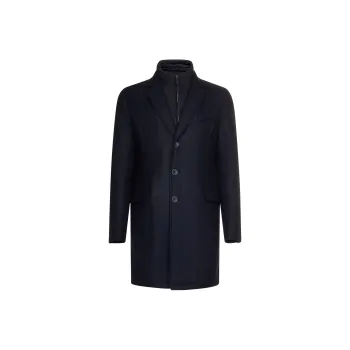 HERNO Collared Button Up Coat