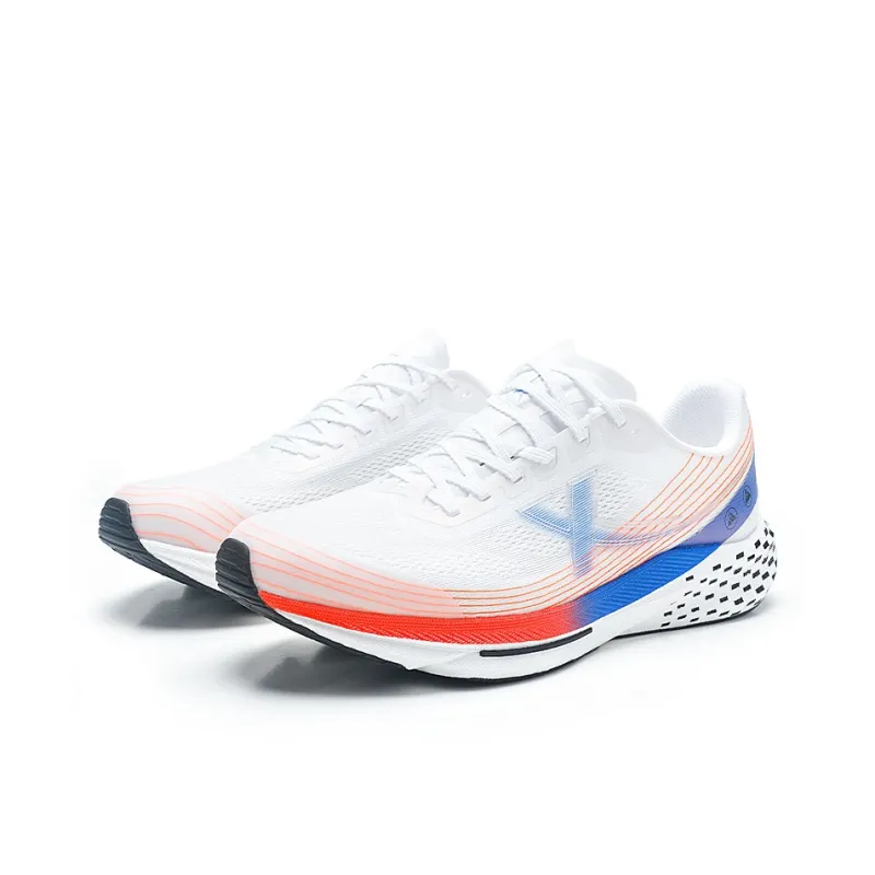 XTEP Low Top Training Running Shoes Men's Classic White Laser Red Lyon Blue-2
