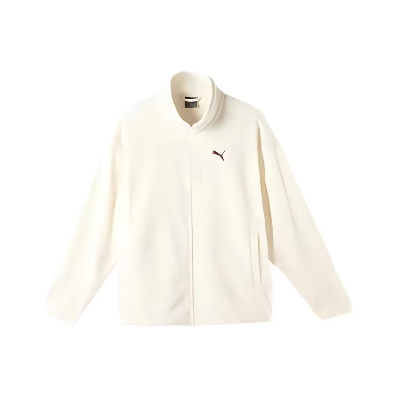 PUMA ESS POLARFLEECE JACKET Jackets Coats Men's White-0