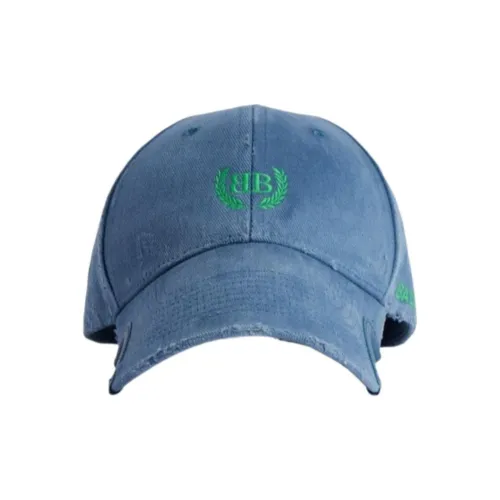 Balenciaga Cotton Baseball Caps Men's Blue