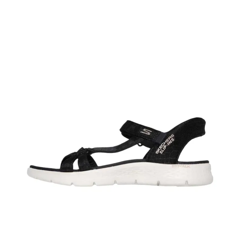 Skechers Go Walk Fle One Strap Sandals Women's Black-0