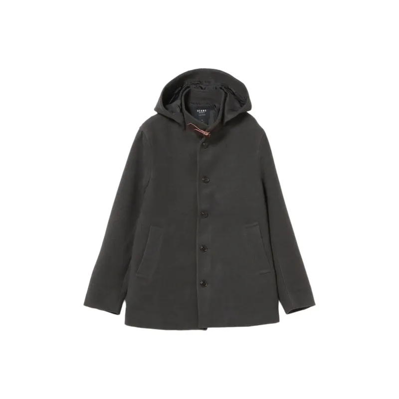 Beams HEART Coat Men's Charcoal Gray-0