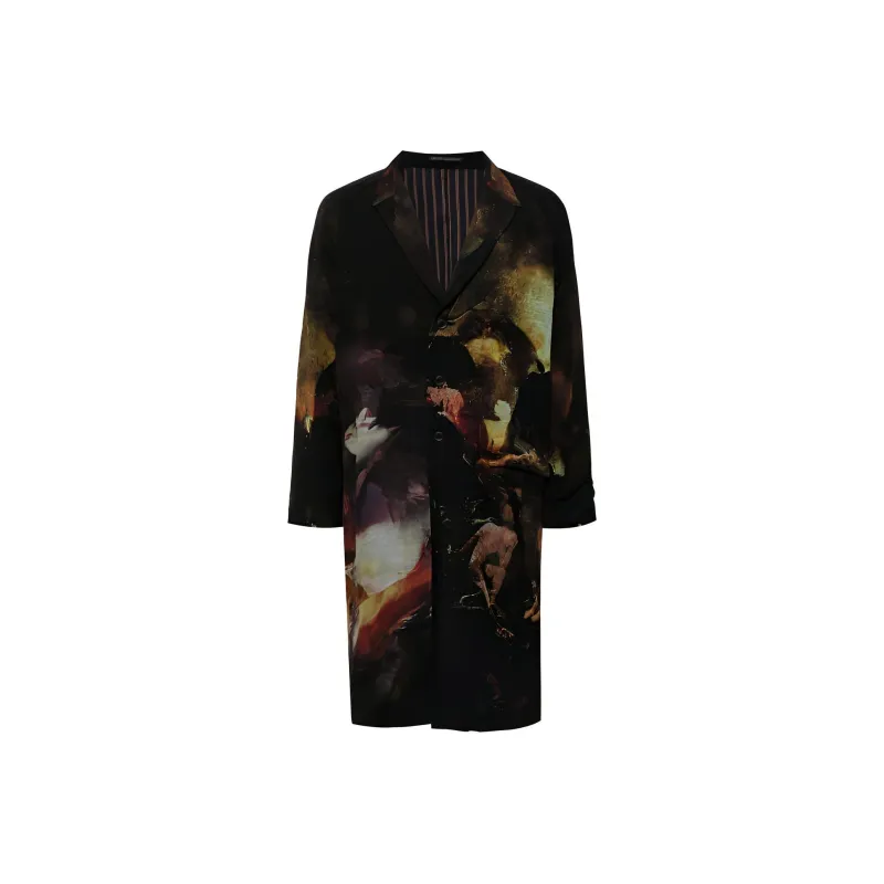 Yohji Yamamoto Pour Homme Coats Men's Black-0