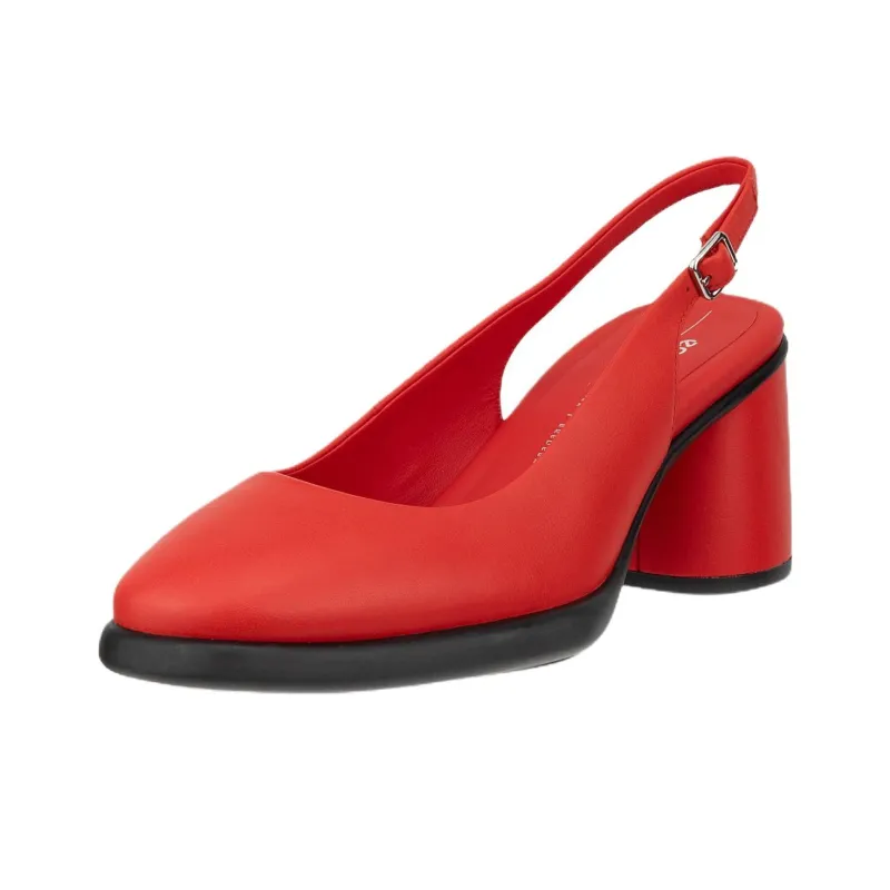 Ecco SCULPTED LX 55 Chunky Heel High Heels 5.5cm Women's Red-1