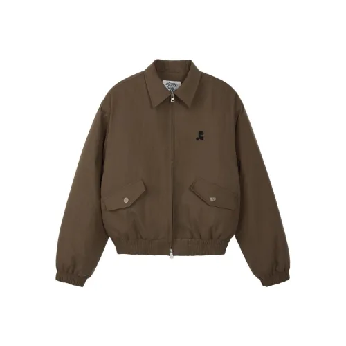 Rest&Recreation FW24 QUILTED BOMBER JACKET Jackets Coats Unisex BROWN/Brown