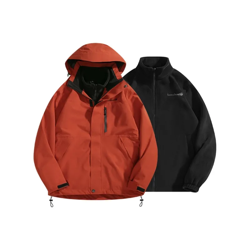 LEAVELAND Water Resistant Windproof Breathable 3 in 1 Windbreaker Jacket Unisex-18