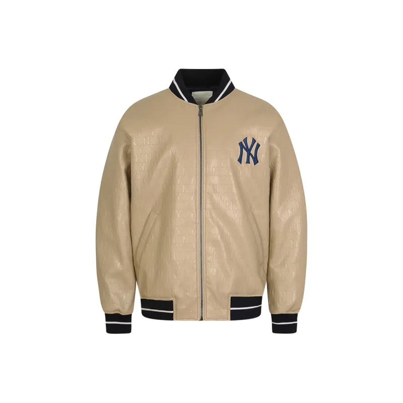 MLB Baseball Jacket Unisex Beige-0