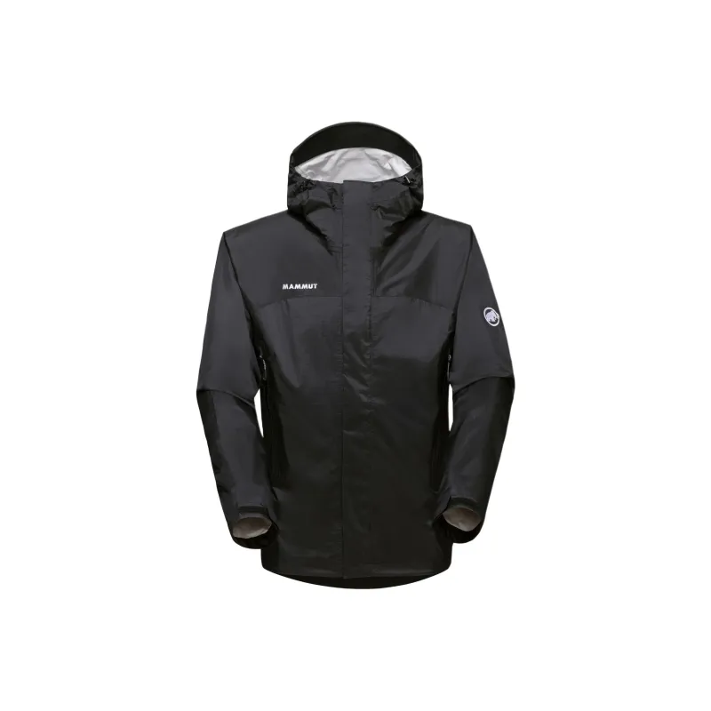 MAMMUT Microlayer 2.0 HS Outdoor Hiking Waterproof, Windproof, Breathable, And Rainproof Windbreaker Jacket Men's-0