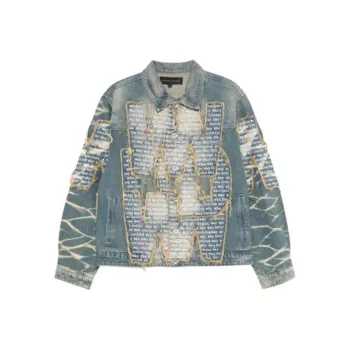 Who Decides War Embroidered logo Denim Jacket