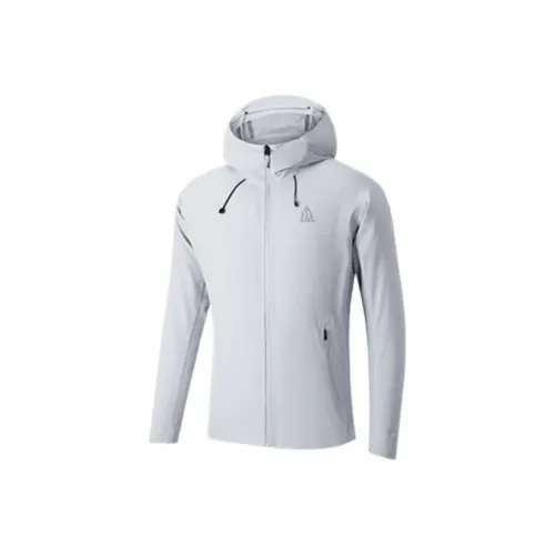 361° Water Resistant Wear Resistant Rainproof Windproof Breathable Windbreaker strukturierter River Unisex Lighthouse Gray