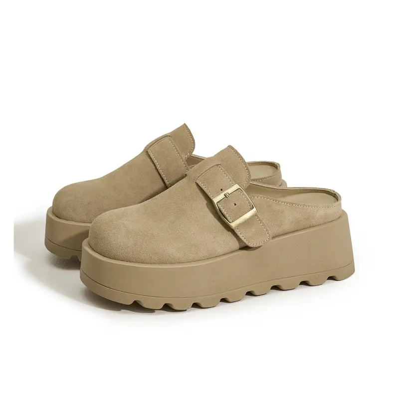 ΛOLUNKΛ Abrasion Resistant Slip Resistant Closed Toe Slippers Women's-1