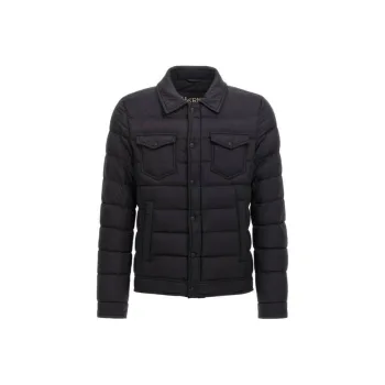 HERNO Snap-Buttoned Quilted Down Jacket