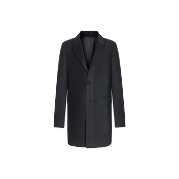 DAVID NAMAN Coats Men Black