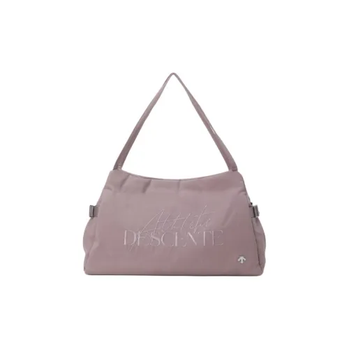 DESCENTE Nylon Handbag, Shoulder Bag Large Size Women's Pink Purple