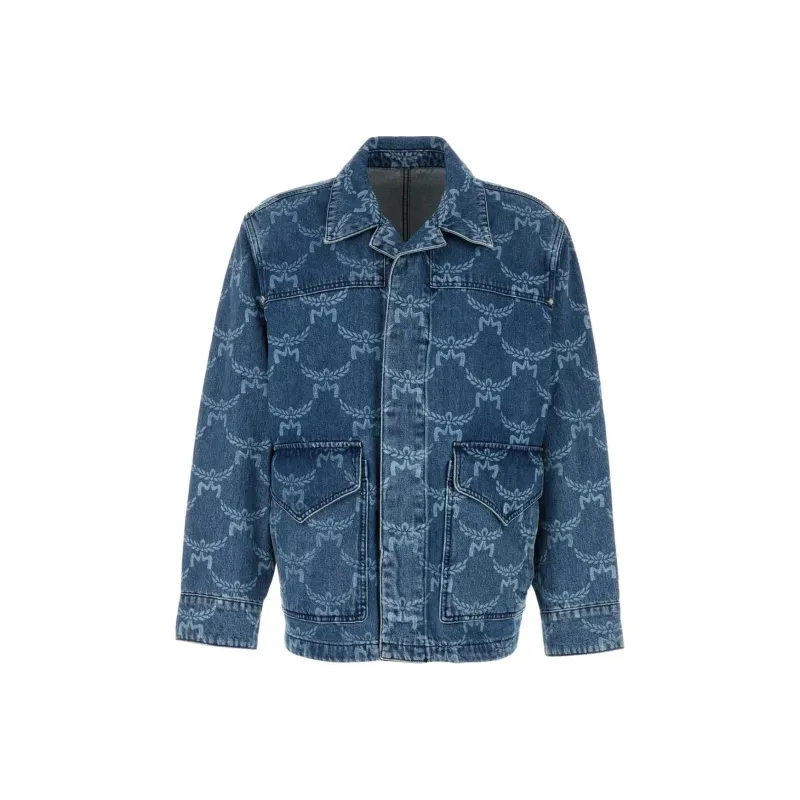 MCM Patterned Denim Shirt-0