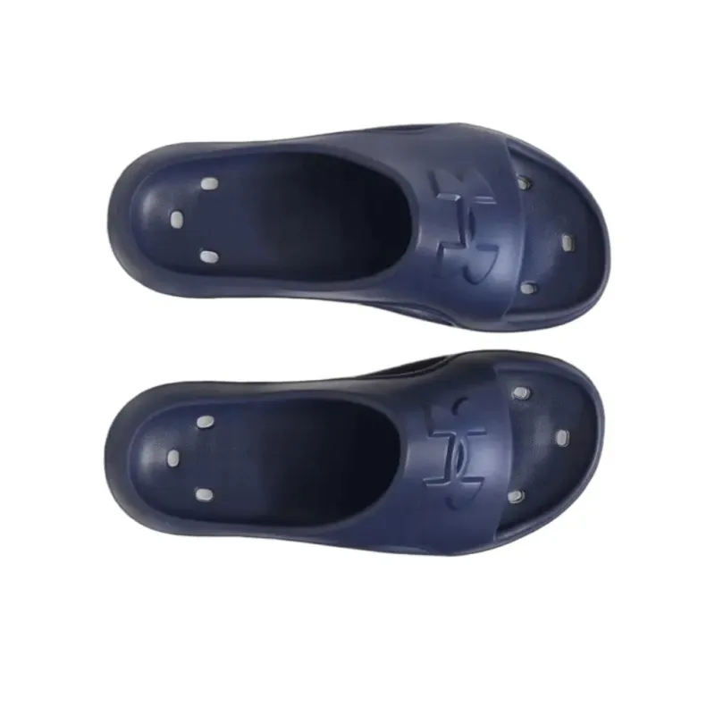 Under Armour Locker 5 Slip Resistant Slide Slippers Men's Blue-3