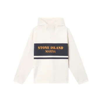 STONE ISLAND Embroidered logo Hoodie