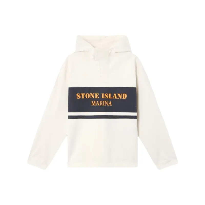 STONE ISLAND Embroidered logo Hoodie-0
