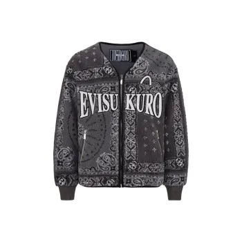 EVISU Velvet Jackets Men Gray
