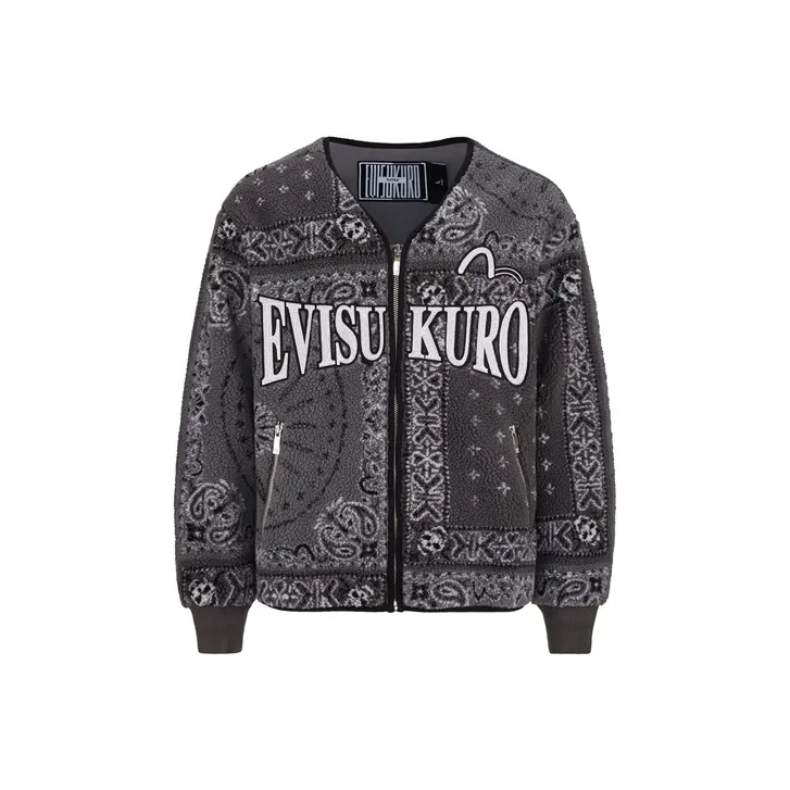 EVISU Velvet Jackets Men Gray-0