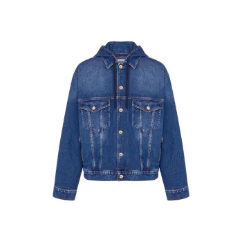 MOSCHINO Denim Jacket Unisex Blue