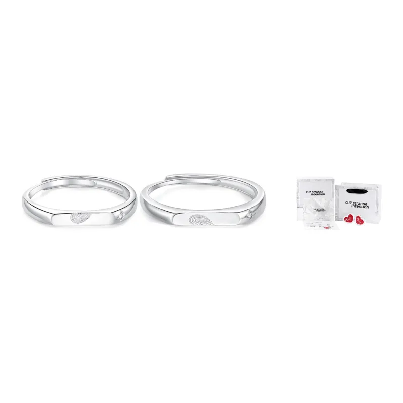 Cuz Strange Intention S925 Silver Rings Unisex-2