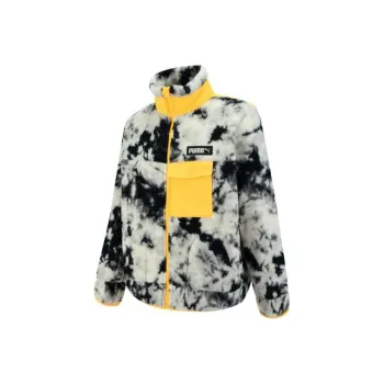PUMA DOWNTOWN Velvet feel Coat Unisex Pure White