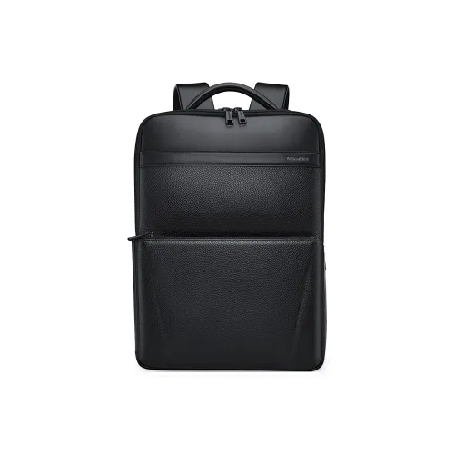 WilliamPOLO Cow Leather Backpack Regular Men's Black