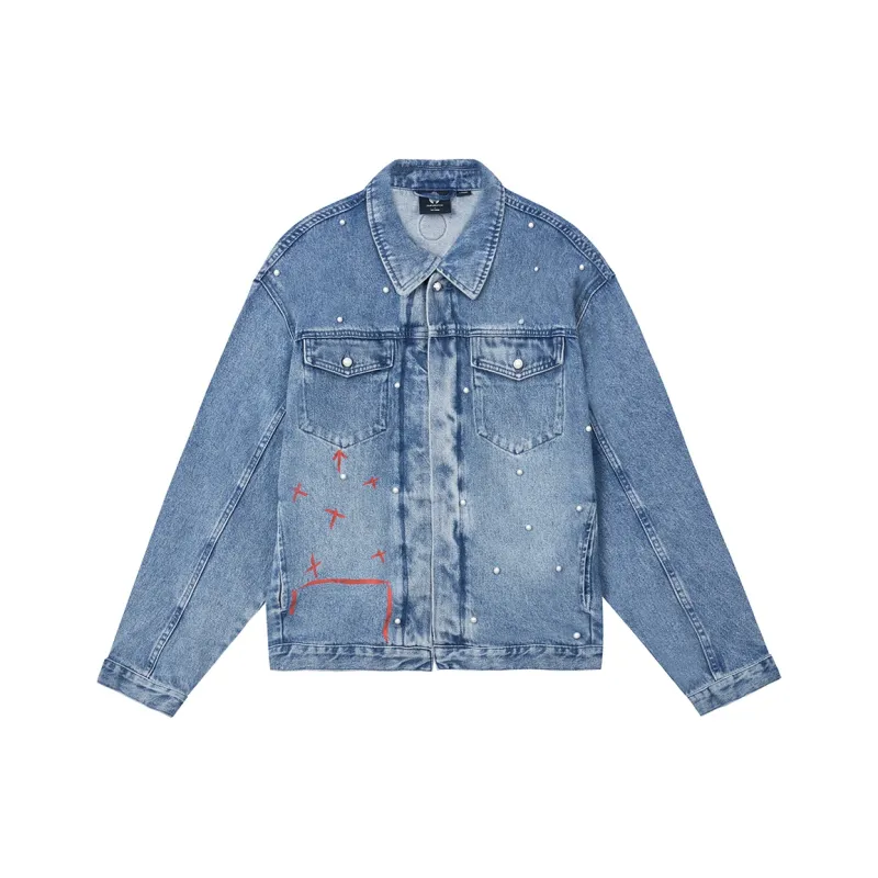 Palladium Denim Jacket Unisex Dark Denim-0