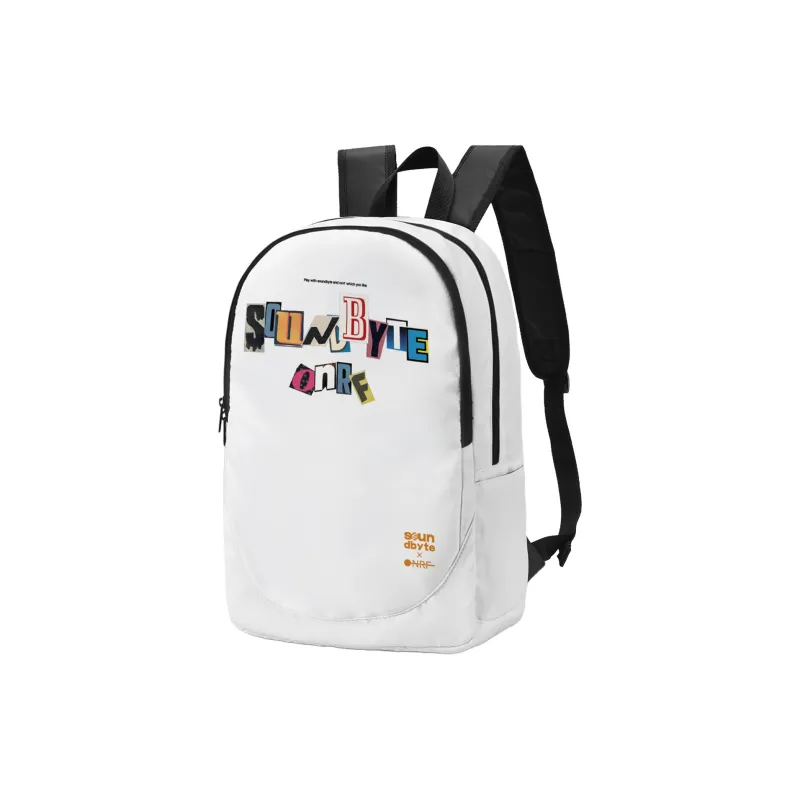 ONRF Polyester Backpack Medium Size Unisex White-41