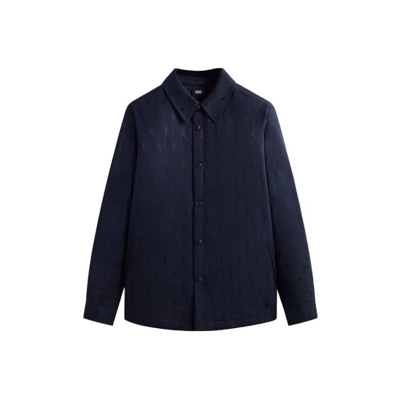 KITH Jacquard Faille Sutton Quilted Shirt Jacket-0