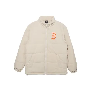 New Era Puffer Jackets Unisex Ivory