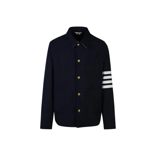 THOM BROWNE 4 Bar Stripe Cotton Sweatshirt