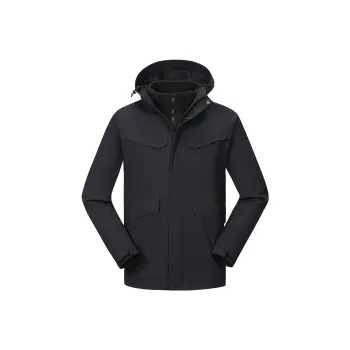 Tectop Waterproof And Windproof Windbreaker Jacket Unisex Classic Black