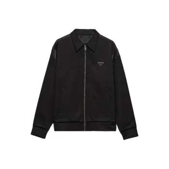 PRADA Logo Detailed Zip Up Jacket