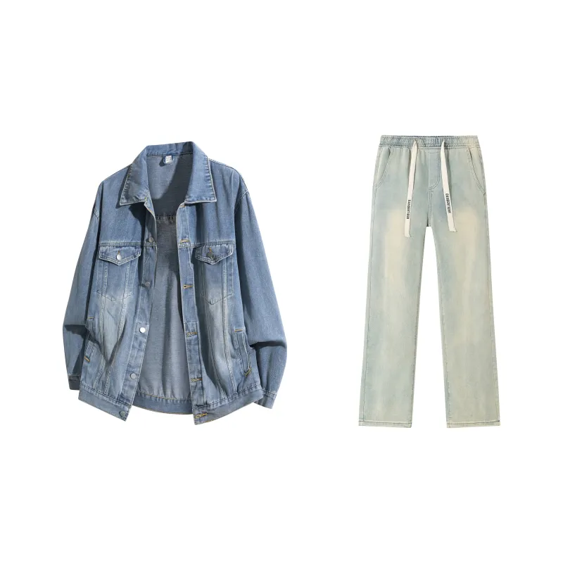 DANGERTIGER Denim Jacket Set Unisex-3