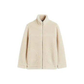 H&M Velvet feel Coat Men's Light Beige